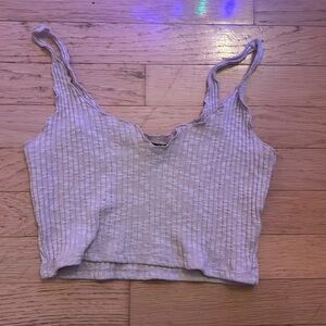 FOREVER 21 BEIGE CROP TOP